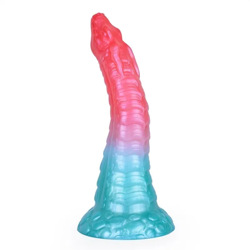 9.5 Inch Long Dragon Dildo Liquid Silicone Fantasy Adult Toy (16) 9.5 Inch Long Dragon Dildo Liquid Silicone Fantasy Adult Toy - Image 1