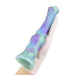 9.5 Inch Long Slim Horse Knot Dildo Silicone Mix-Colors Animal Penis - Image 7