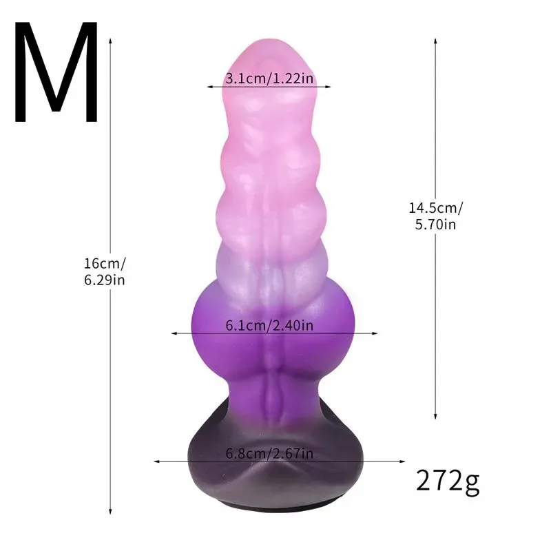 Big Knot Anal Dildo Wearable Fantasy Butt Plug (11) 5.3/6.3/7.3 Inch Big Knot Anal Dildo Wearable Fantasy Butt Plug - Image 5