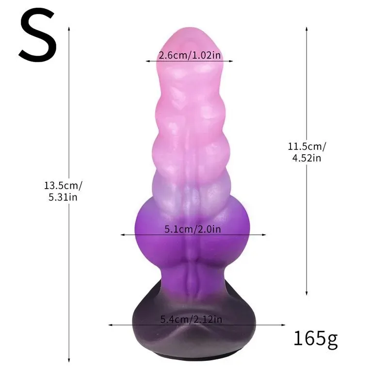 Big Knot Anal Dildo Wearable Fantasy Butt Plug (6) 5.3/6.3/7.3 Inch Big Knot Anal Dildo Wearable Fantasy Butt Plug - Image 4