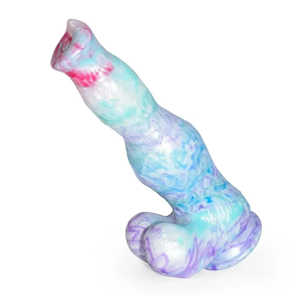 Big Realistic Dog Cock Dildo with Balls (2) 10.5 IN Large Fantasy Dog Penis Dildo with Balls - Image 4