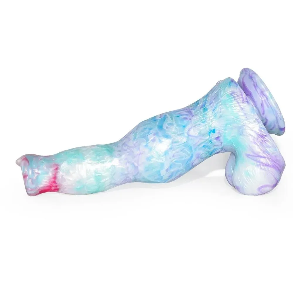 Big Realistic Dog Cock Dildo with Balls (3) 10.5 IN Large Fantasy Dog Penis Dildo with Balls - Image 5