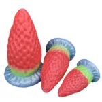 6/8/9.5 Inch Big Strawberry Butt Plug Silicone Anal Toys - Image 3