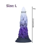 6.5/8/9/10 Inch Colors Tentacle Silicone Dildo Anal Toy - Image 5