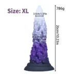 6.5/8/9/10 Inch Colors Tentacle Silicone Dildo Anal Toy - Image 6