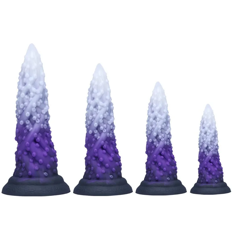 Colors Tentacle Silicone Dildo Anal Toy (12) 6.5/8/9/10 Inch Colors Tentacle Silicone Dildo Anal Toy - Image 2