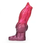 6.1/7 IN Dog Penile Sheath Soft Silicone Knotted Animal Cock Sleeve - Image 4