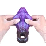 5.7 IN Open Headed Dragon Cock Sleeve with 3 Build-In Skeleton - Image 8