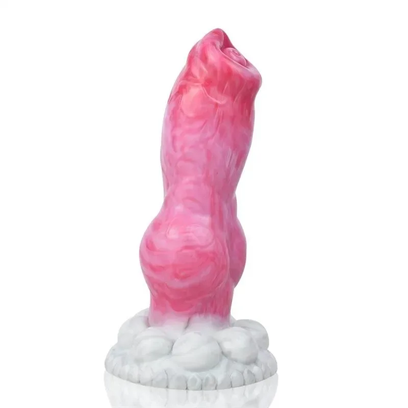 Dog Dildo Silicone Wolf Penis (1) 8 IN Big Knotted Silicone Dog Wolf Dildo Sex Toy - Image 2