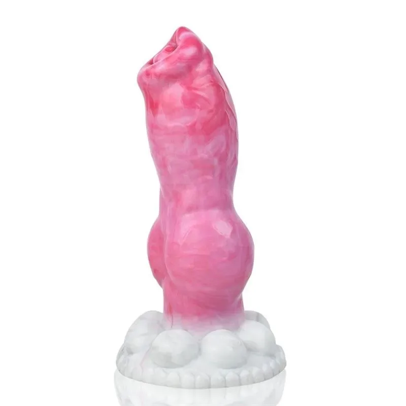 Dog Dildo Silicone Wolf Penis (2) 8 IN Big Knotted Silicone Dog Wolf Dildo Sex Toy - Image 3