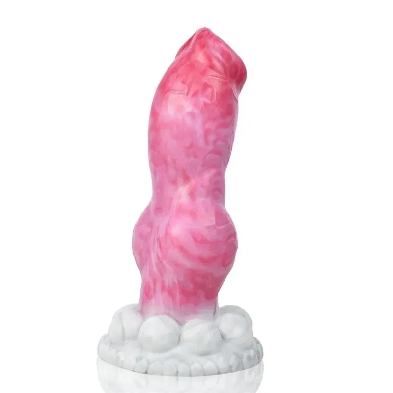 Dog Dildo Silicone Wolf Penis (3) 8 IN Big Knotted Silicone Dog Wolf Dildo Sex Toy - Image 4