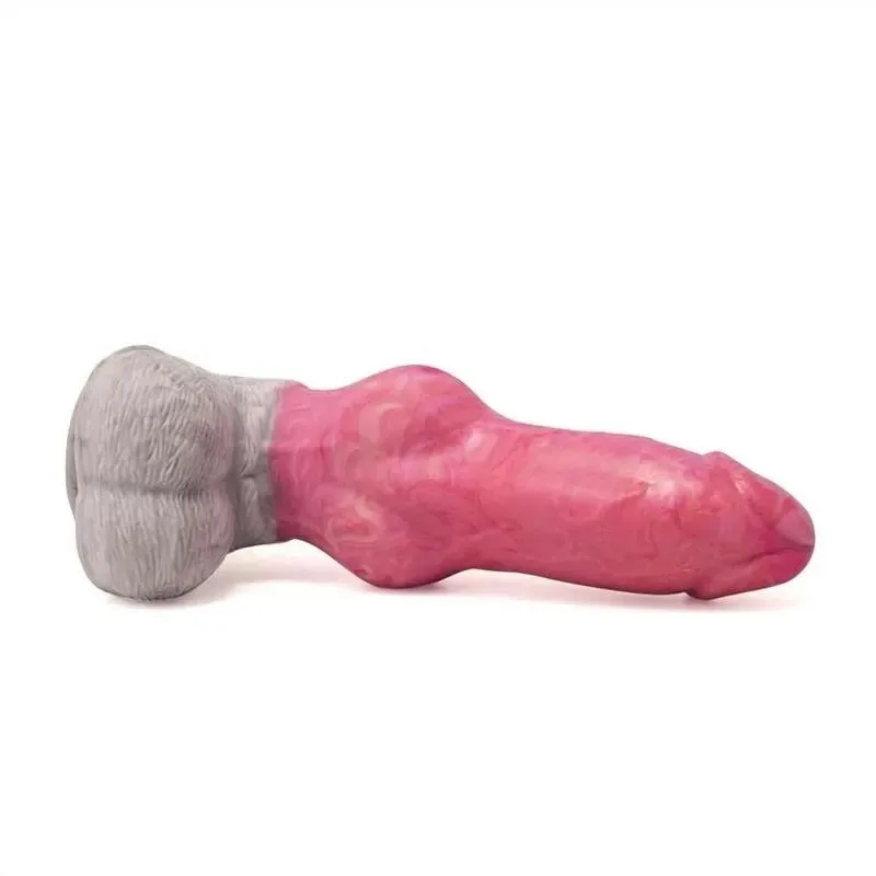 Dog & Werewolf Vibrating Dildo with Remote (3) 8 IN Rechargeable Premium Silicone Knotted Vibrating Dildo - Image 4
