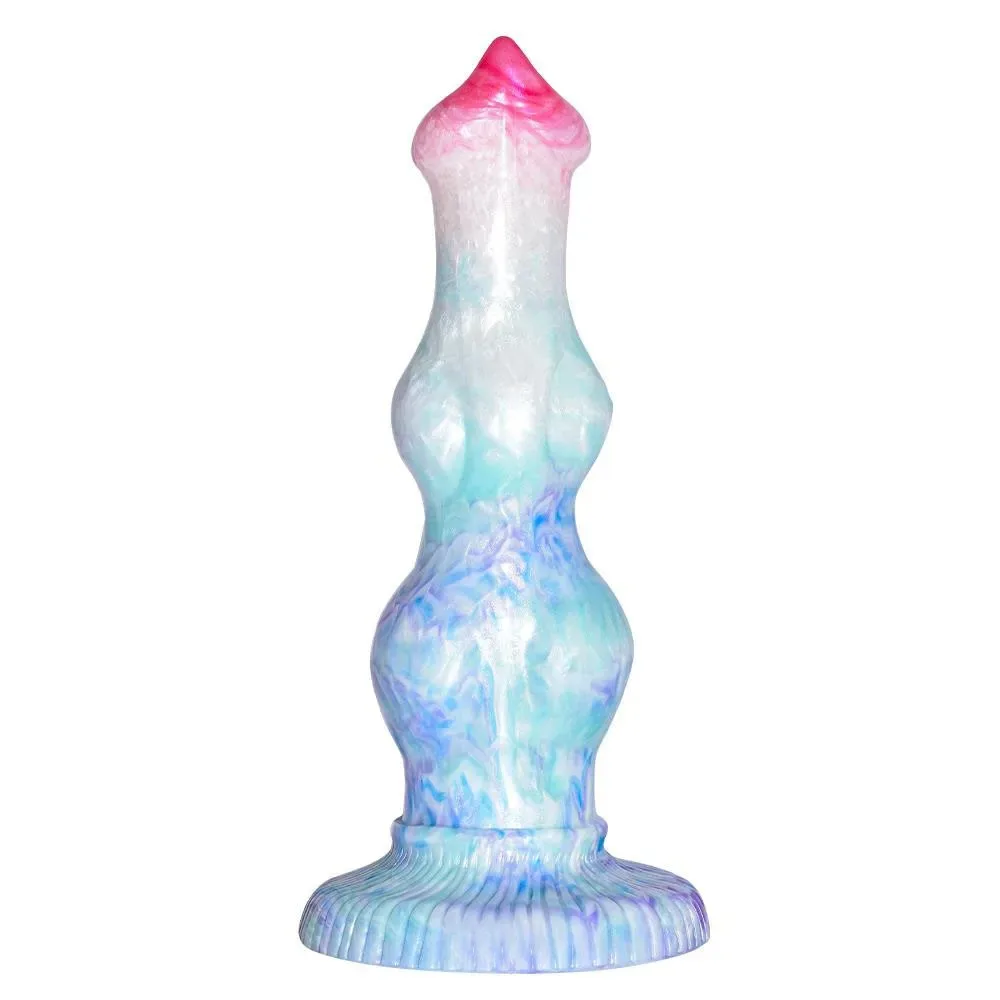 Double Knot Realistic Dog Dildo Big Animal Dong (2) 10 IN Double Knots Dildo Silicone Adult Fantasy Toy - Image 3