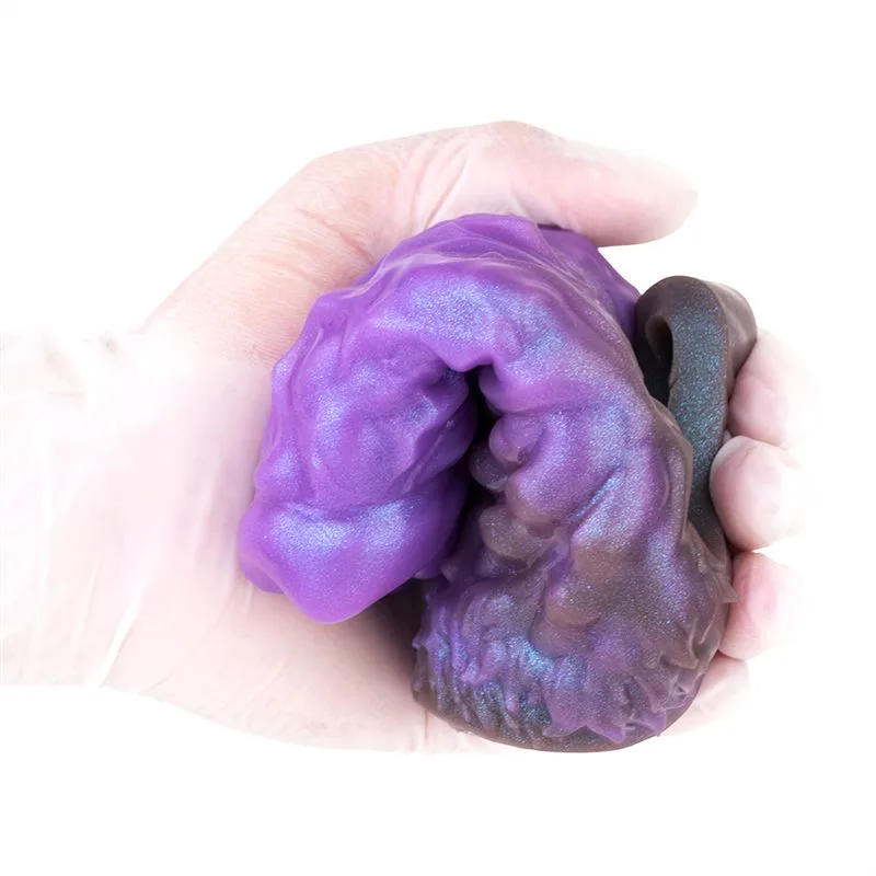 EXOTIC SLEEVE (45) 5.7 Inch Open Headed Monster Cock Sleeve with 3 Build-In Skeleton - Image 9