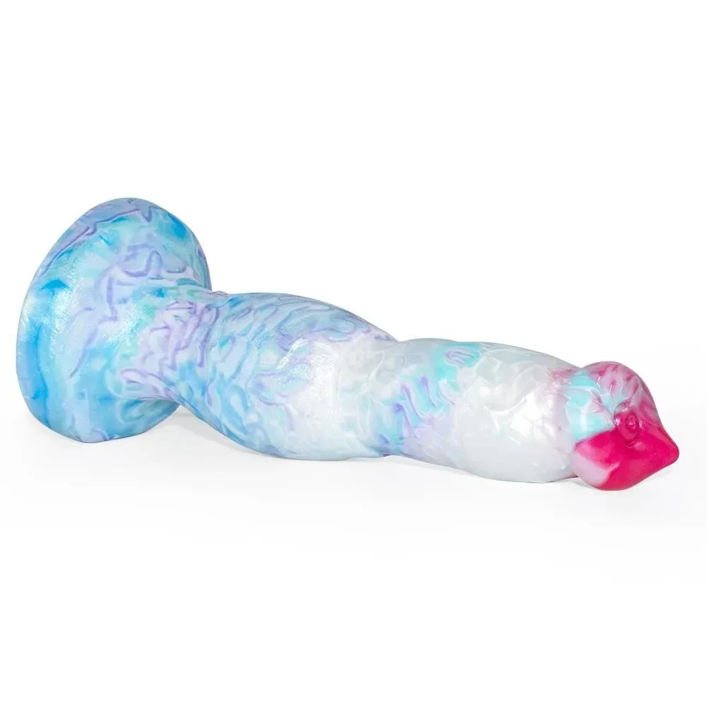 Fantasy Animal Dog Penis Dildo (2) 10 IN Silicone Fantasy Knot Animal Dog Penis Dildo - Image 4