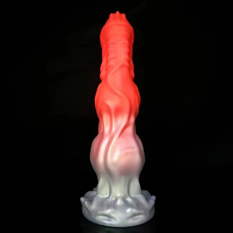 Fantasy Dragon Knot Dildo Premium Silicone Alien Sex Toy (7) 9.5 Inch Fantasy Dragon Knot Dildo Premium Silicone Alien Sex Toy - Image 3