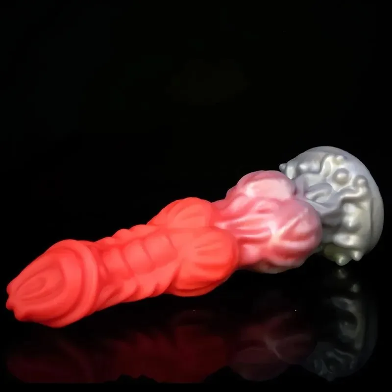 Fantasy Dragon Knot Dildo Premium Silicone Alien Sex Toy (9) 9.5 Inch Fantasy Dragon Knot Dildo Premium Silicone Alien Sex Toy - Image 5