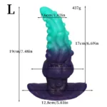 5.5/6.3/7.5 Inch Fantasy Silicone Octopus Tentacle Anal Plug - Image 8