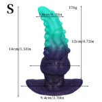 5.5/6.3/7.5 Inch Fantasy Silicone Octopus Tentacle Anal Plug - Image 6