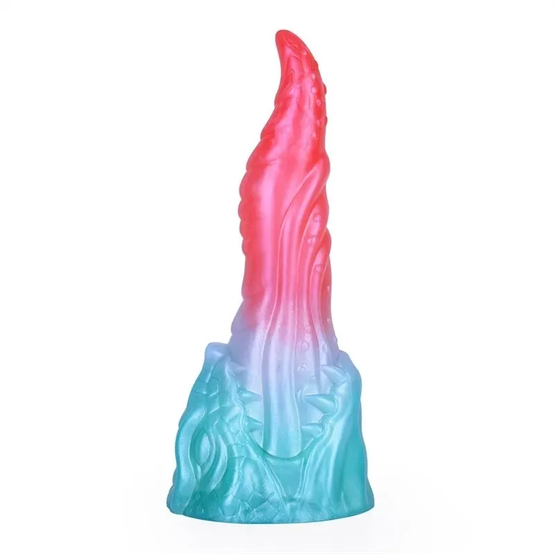 Fantasy Soft Silicone Dragon Tongue Dildo (13) 8 Inch Fantasy Soft Silicone Dragon Tongue Dildo - Image 1