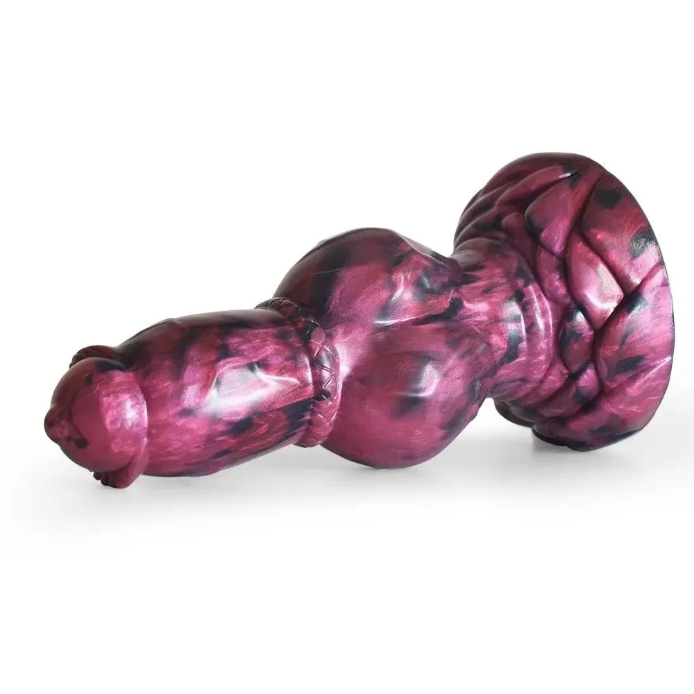 Fat Dog Dildo (3) 7.5 IN Short Dog Dildo Thick Knotted Animal Penis - Image 5