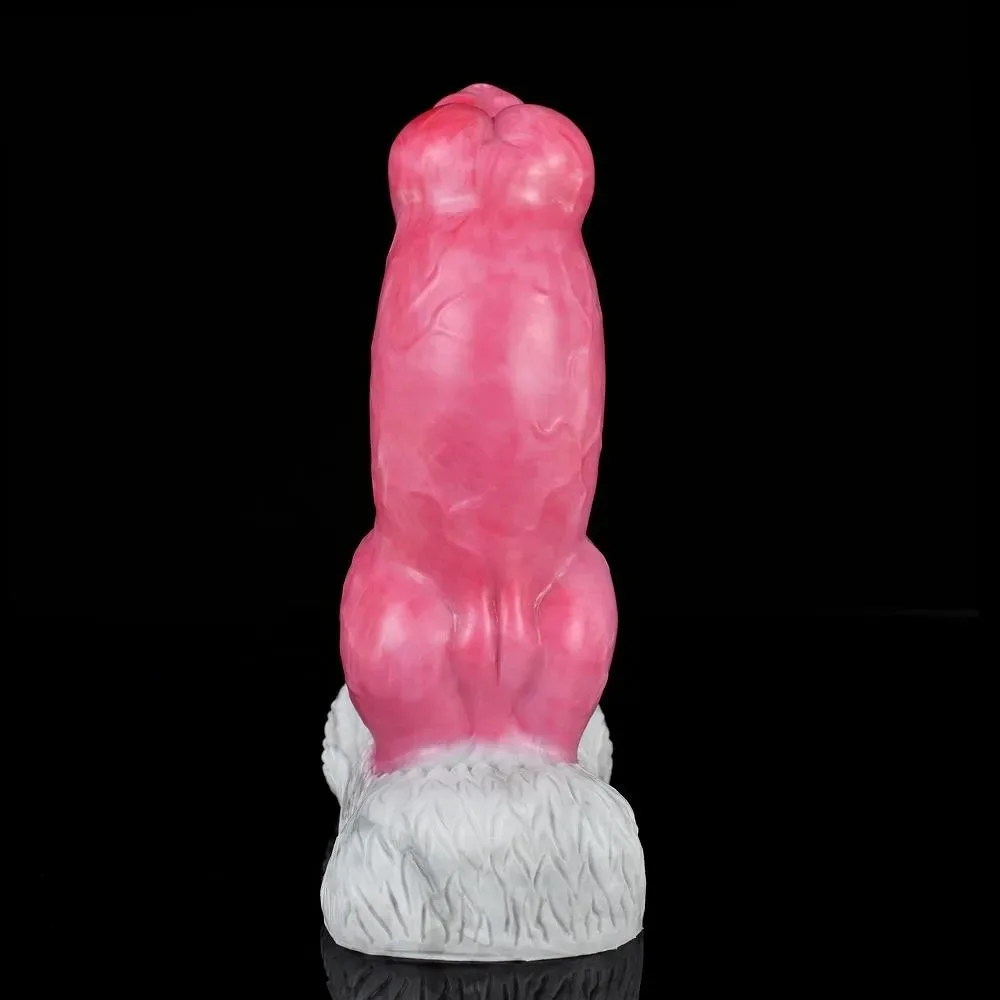 Fat Dog Dildo (5) 7 IN Short Fat Real Feeling Animal Cock Dildo - Image 3