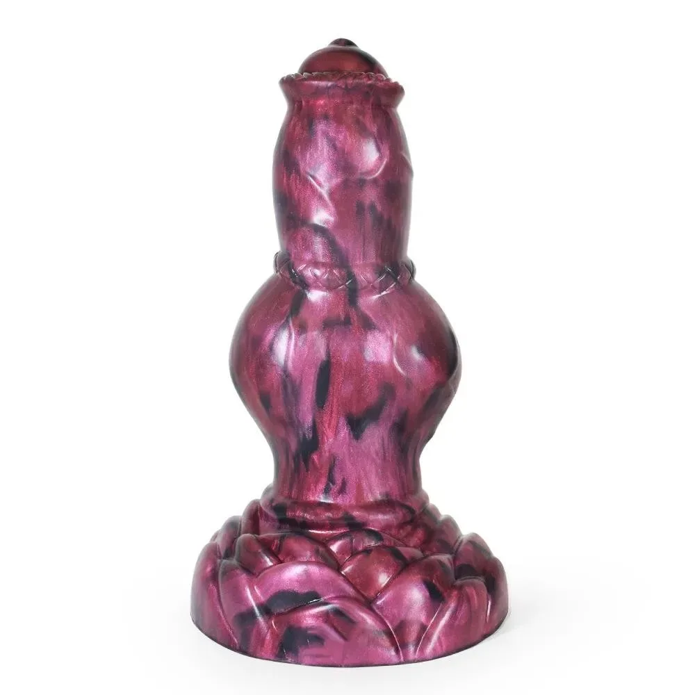 Fat Dog Dildo (6) 7.5 IN Short Dog Dildo Thick Knotted Animal Penis - Image 2
