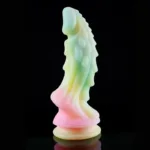 7.5/8.5 Inch Glow In The Dark Dragon Dildo Fantasy Alien Penis Toy - Image 2