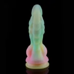7.5/8.5 Inch Glow In The Dark Dragon Dildo Fantasy Alien Penis Toy - Image 3