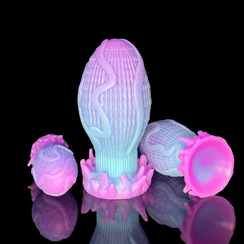 Glow In The Dark Thick Exotic Anal Plug (2) 4.3/5.9/6.9 Inch Glow In The Dark Thick Exotic Anal Plug - Image 3