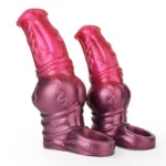 6.2/7 IN Big Horse Knot Cock Sleeve Soft Silicone Animal Penis Extension - Image 3