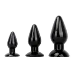 4/5/6.5 Inch Short Fat Tapered PVC Anal Plug - Image 2