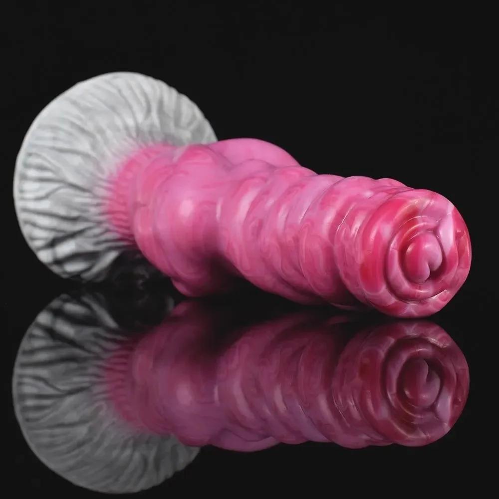Knot Dog Dildo (4) 7.5 IN Pink Special Shaped Knotting Dildo - Image 5