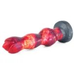 10.5 IN Large Knotted Werewolf Dildo Fantasy Animal Penis - Image 5