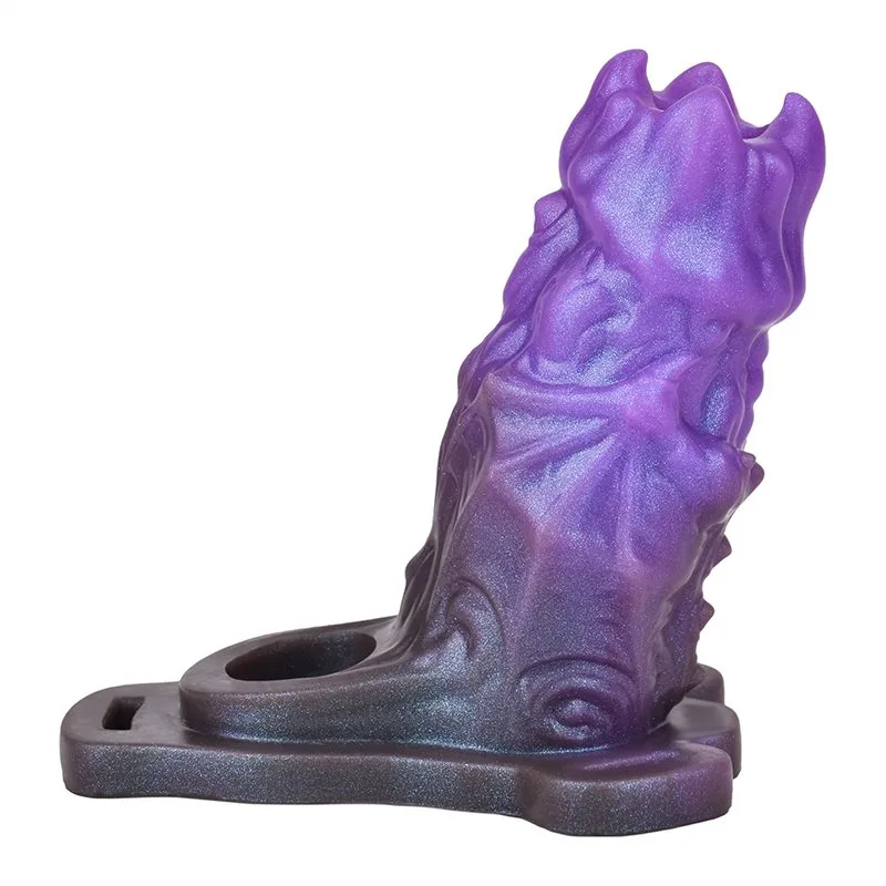 MONSTER SLEEVE (28) 5 Inch Strap On Beast Penis Sleeve Liquid Silicone Exotic Cock Extender - Image 2