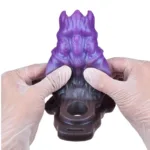 5 Inch Strap On Beast Penis Sleeve Liquid Silicone Exotic Cock Extender - Image 7