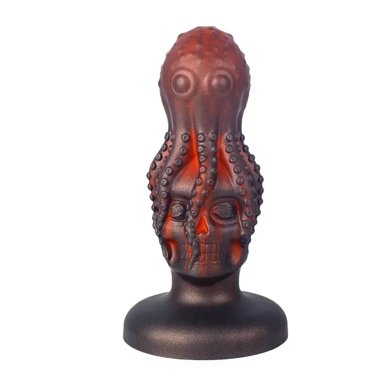 Octopus and Skull-Shaped Anal Plug Silicone Novelty Dildo 6 Sizes Available (9) Octopus and Skull-Shaped Anal Plug Silicone Novelty Dildo 6 Sizes Available - Image 1