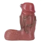 4.5 Inch Open Tip Fat Silicone Realistic Penis Enhancer Toy - Image 3