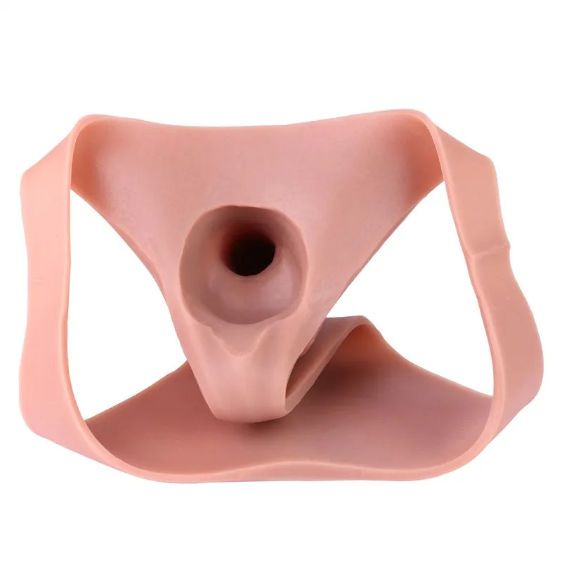 Realistic Hollow Penis Pants Premium Silicone Strap On Dildo Sleeve (6) Best Realistic Silicone Penis Pants Wearable Hollow Dildo Sleeve - Image 7