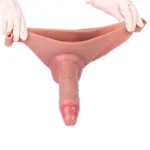 Best Realistic Silicone Penis Pants Wearable Hollow Dildo Sleeve - Image 5