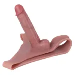 Silicone Realistic Hollow Penis Pants High Elastic Wearable Cock Sleeve - Image 2