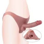 Silicone Realistic Hollow Penis Pants High Elastic Wearable Cock Sleeve