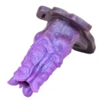 5.1 Inch Purple Strap On Tentacle Cock Sleeve Silicone Penis Cover - Image 6