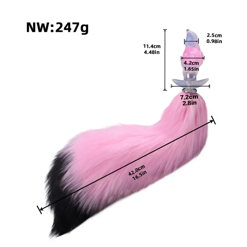 Tail Butt Plug Soft Silicone Knotted Anal Anchor (5) Tail Butt Plug Soft Silicone Knotted Anal Anchor - Image 5