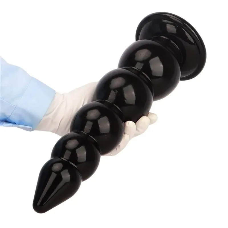 Tapered Tip Girth Beaded Anal Dildo Plug (8) 8.5/11.5/14.5 Inch Tapered Tip Girth Beaded Anal Dildo Plug - Image 4