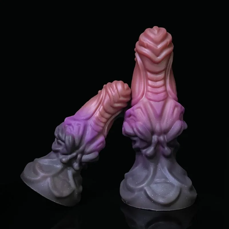 Thick Fantasy Dragon Dildo Silicone Knot Anal Plug (3) 6.5/8.5 Inch Thick Fantasy Dragon Dildo Silicone Knot Anal Plug - Image 2