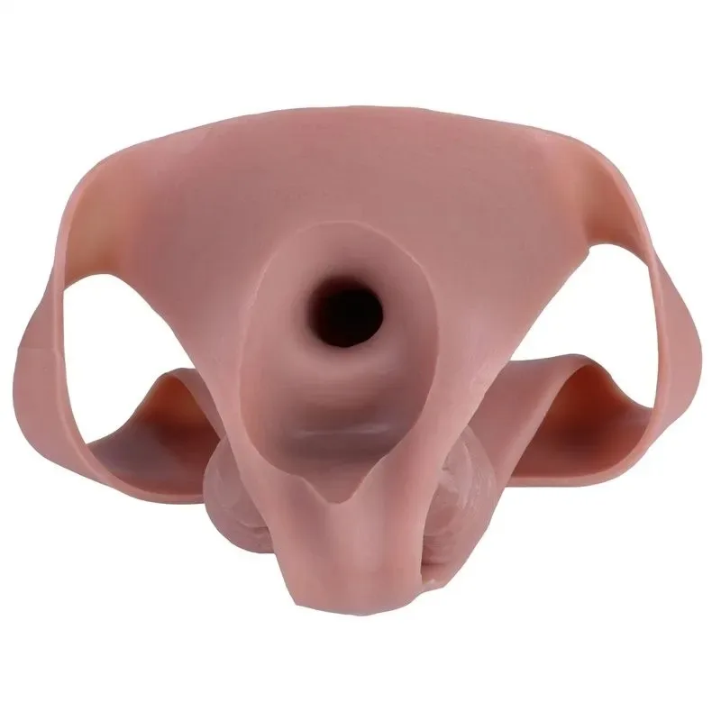 Wearable Realistic Hollow Dildo Sleeve Soft Comfortable Penis Pants (5) Wearable Realistic Hollow Dildo Sleeve Soft Comfortable Penis Pants - Image 5