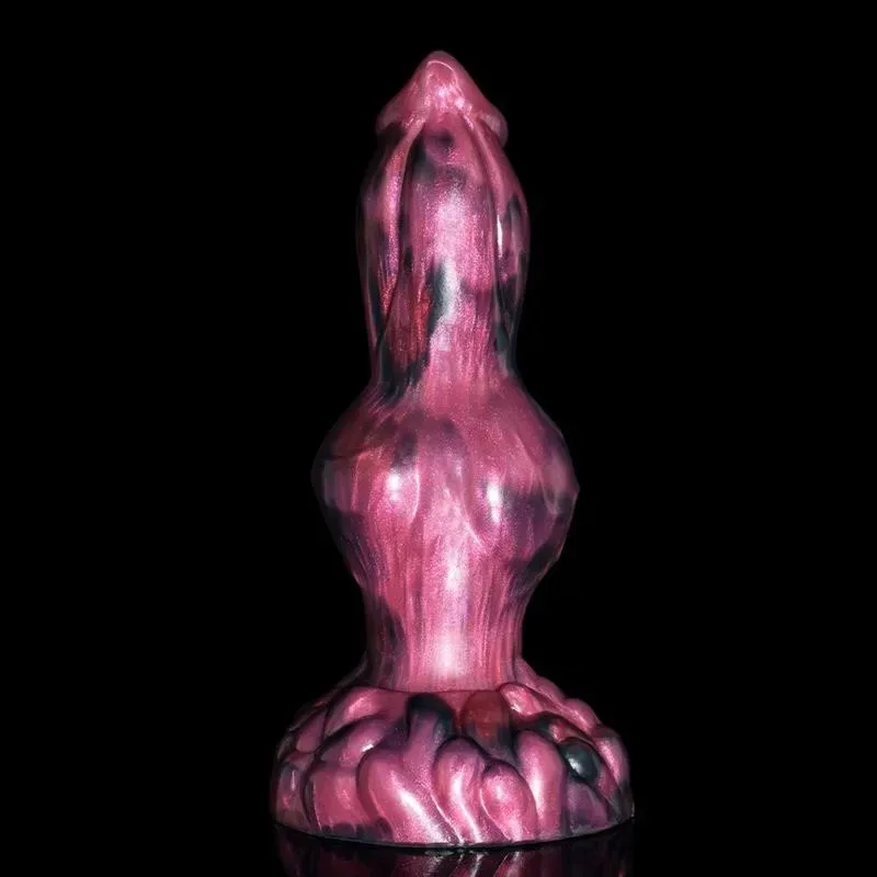 Werewolf Animal Penis (3) 8.5 IN Dildo With A Knot Silicone Dog Cock Toy - Image 3
