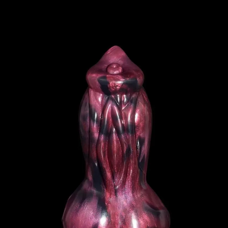 Werewolf Animal Penis (4) 8.5 IN Dildo With A Knot Silicone Dog Cock Toy - Image 4