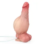 8 IN Ejaculating and Inflatable Silicone Dildo with Blue Veins - Image 3